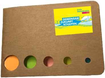 Haftnotizblock aus Recyclingpappe