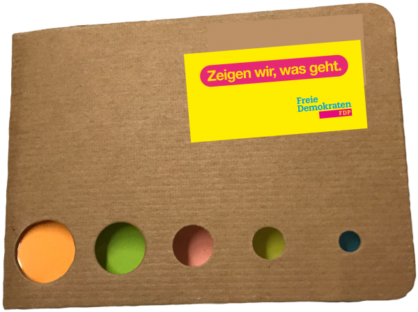 Haftnotizblock aus Recyclingpappe